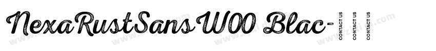 NexaRustSansW00 Blac字体转换